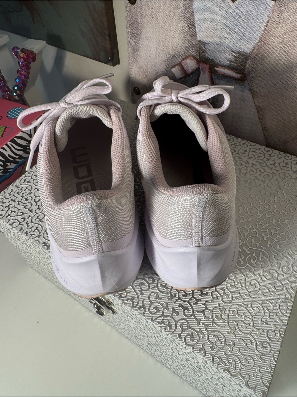 Nike Women's Sneakers in Pale Pink - Picture 3 of 6